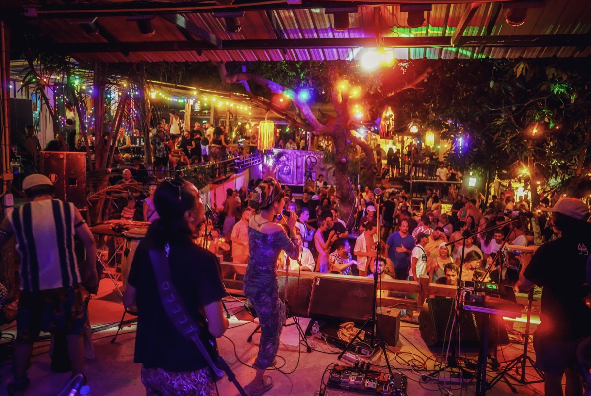 Crowd enjoying music at Rasta Home